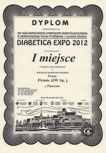 Urkunde: DIABETICA EXPO 2012